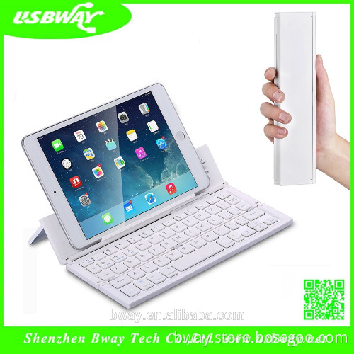 hot sale Bluetooth 3.0 aluminium mini wireless folding keyboard for tablet pc